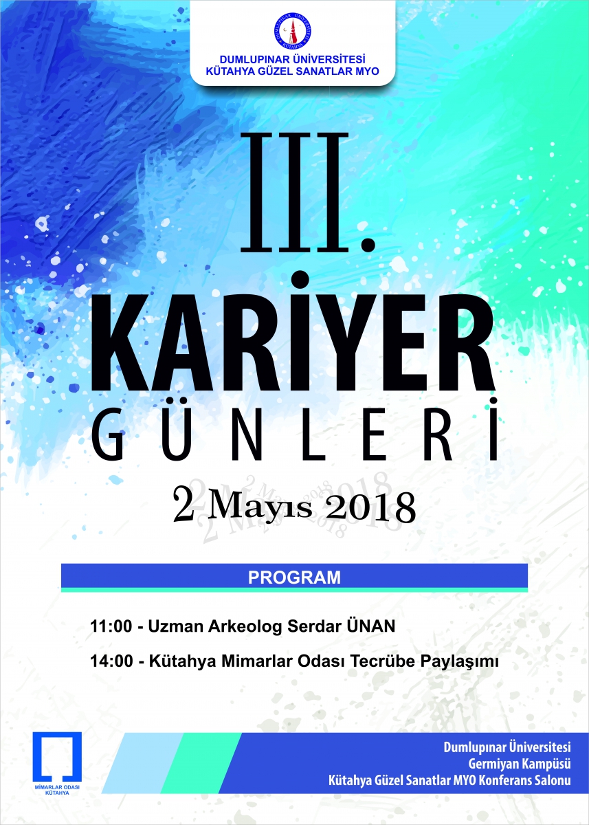 Kütahya Güzel Sanatlar MYO 3. Kariyer Günleri